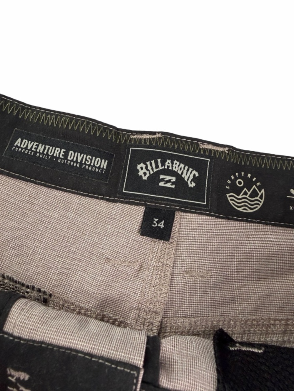 Billabong Men's Adventure Division Surftrek Shorts Tan Beige Size 34 - Picture 3 of 4